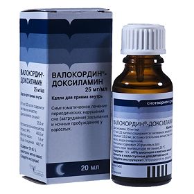 Валокордин-Доксиламин капли 25мг/мл 20мл  
