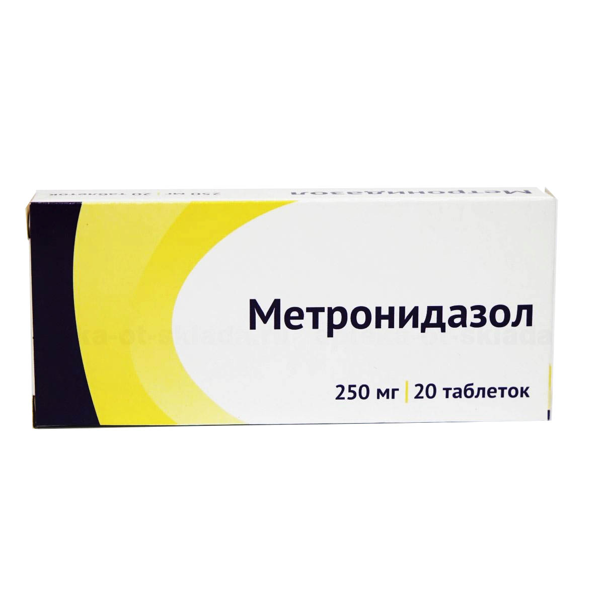 Метронидазол таблетки 250 мг, 20 шт  