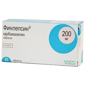 Финлепсин таблетки 200мг, 50 шт.