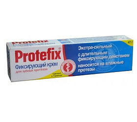 Протефикс крем фиксирующий д/зубных протезов экстра-сильный 20мл  