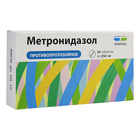 Метронидазол таблетки 250мг ,24 шт  (Renewal) 