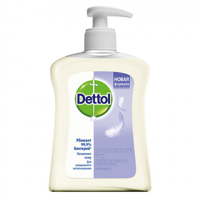 Деттол мыло жидкое антибактериальное д/рук глицерин 250мл  